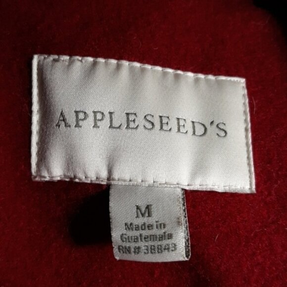 Appleseeds red 60% wool trenchcoat medium office - Picture 2 of 3
